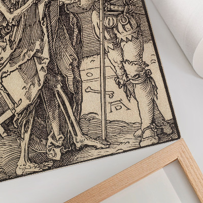 Plagát do obývačky Smrť a Lansquenet (1510) od Albrechta Dürera