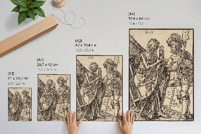 Plagát do obývačky Smrť a Lansquenet (1510) od Albrechta Dürera