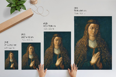 Plagát Portrét mladej ženy s rozpustenými vlasmi, 1497, od Albrechta Dürera