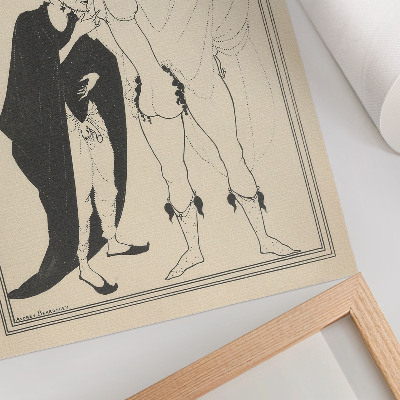 Poster na stenu Heraldovo skúmanie na základe Aristofanovej Lysistraty, Aubrey Beardsley
