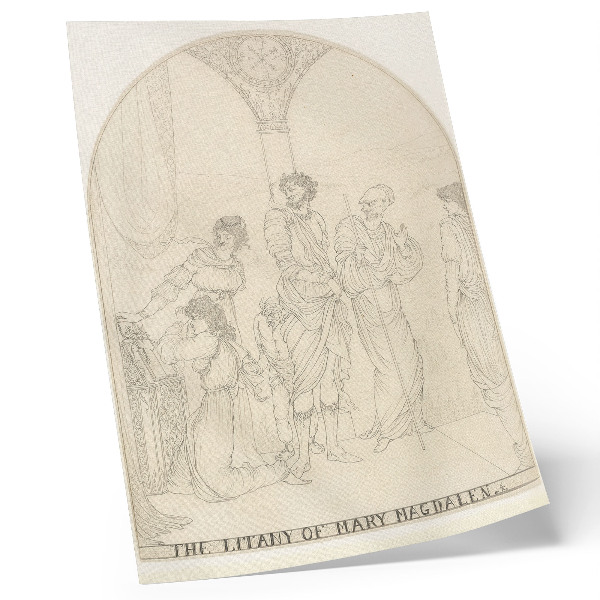 Plagát do obývačky Litánie k Márii Magdaléne od Aubrey Vincent Beardsley