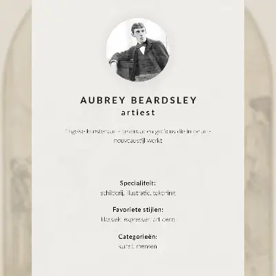 Plagát do obývačky litánie k Márii Magdaléne od Aubreyho Vincenta Beardsleyho