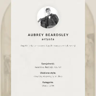 Plagát do obývačky litánie k Márii Magdaléne od Aubreyho Vincenta Beardsleyho