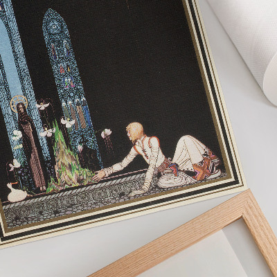 Plagát do obývačky Ilustrácia Kay Nielsenovej ku knihe „Na východ od Slnka a na západ od Mesiaca“ od Aubrey Beardsleyovej