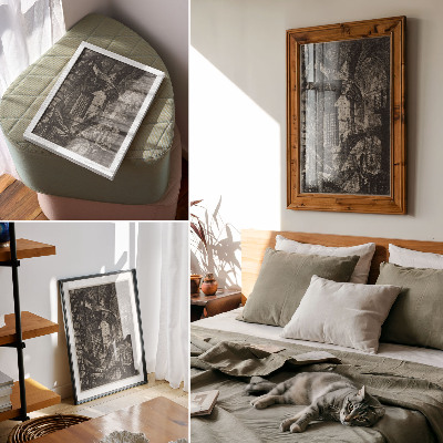 Poster na stenu Okrúhla veža (80. roky 18. storočia) – Giovanni Battista Piranesi