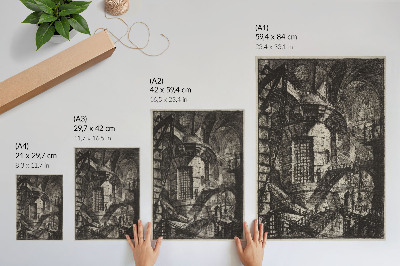 Poster na stenu Okrúhla veža (80. roky 18. storočia) – Giovanni Battista Piranesi