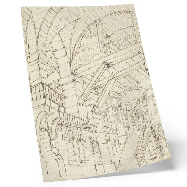 Plagát na stenu architektonické štúdie od Giovanniho Battistu Piranesiho
