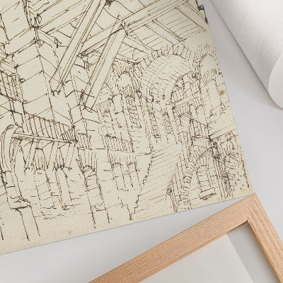 Poster na stenu Architektonické štúdie, null od Giovanniho Battistu Piranesiho