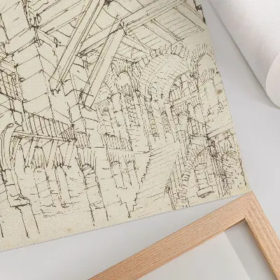 Plagát na stenu architektonické štúdie od Giovanniho Battistu Piranesiho
