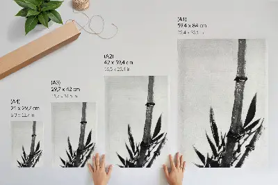 Plagát Bambus od Kacušiky Hokusaiho umelecká reprodukcia japonskej maľby v starom štýle