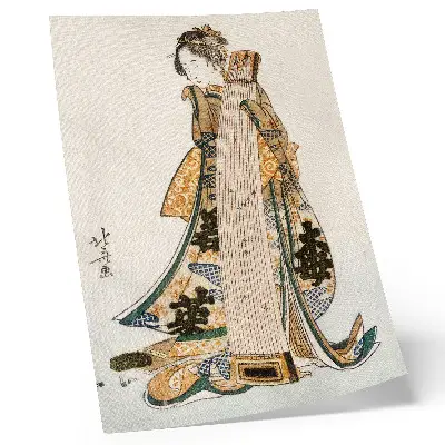 Plagát s motívom Japonského Hokusaisa v štýle vintage ukiyo-e do obývačky