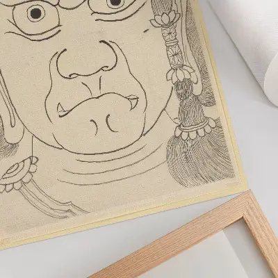 Plagát do obývačky zobrazenie masky Fudō Myōō od školy Katsushika Hokusai