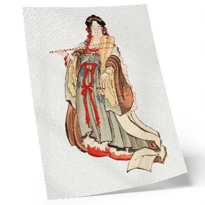 Plagát do obývačky Benten (Bohyňa lásky) (18. – 19. storočie), ilustrácia japonskej ženy z doby kamennej od Kacušiku Hokusaia