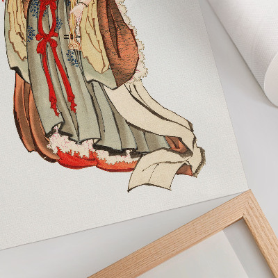 Plagát do obývačky Benten (Bohyňa lásky) (18. – 19. storočie), ilustrácia japonskej ženy z doby kamennej od Kacušiku Hokusaia