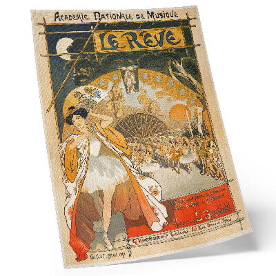 Poster na stenu Sen (1891) od Théophila Alexandra Steinlena