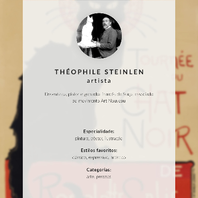 Poster na stenu Sen (1891) od Théophila Alexandra Steinlena