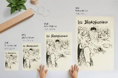 Plagát Les Blanchisseuses od Théophila Alexandra Steinlena