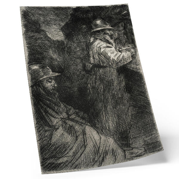 Poster na stenu V kasárňach – Théophile Alexandre Steinlen