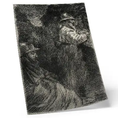 Plagát na stenu V kasárňach od autora Théophile Alexandre Steinlen