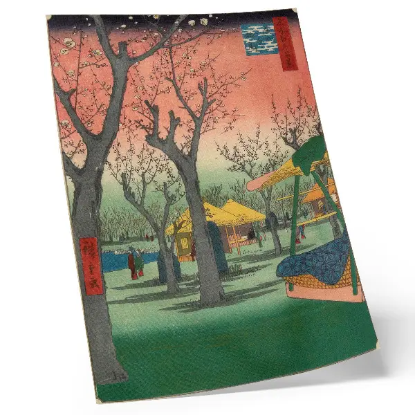 Plagát Slivková záhrada Kamata umelecká reprodukcia z Minneapolis Institute of Art určená do obývačky
