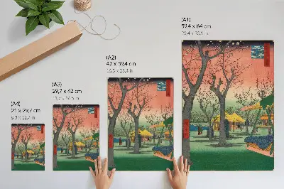 Plagát Slivková záhrada Kamata umelecká reprodukcia z Minneapolis Institute of Art určená do obývačky