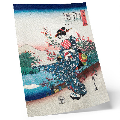 Poster na stenu Japonka (1844-1846), vintage drevoryt od Utagawy Hiroshige