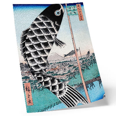 Plagát do obývačky Most Suidobashi a Surugadai v Utagawa Hiroshige (1857)
