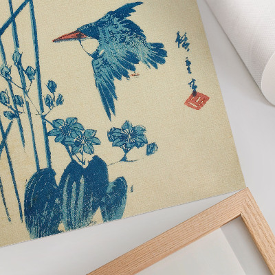 Plagát Kingfisher and monochory od Utagawy Hiroshige