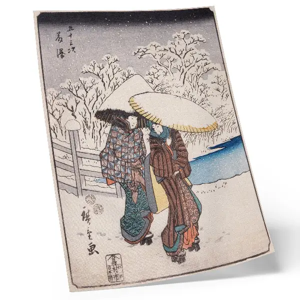 Plagát na stenu Fujisawa od autora Utagawa Hiroshige