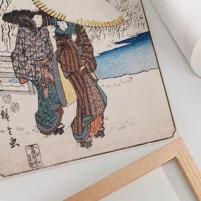 Plagát na stenu Fujisawa od autora Utagawa Hiroshige