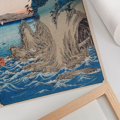 Plagát do obývačky Vchod do jaskyne na ostrove Enoshima v provincii Sagami, č. 15, Utagawa Hiroshige