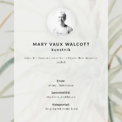 Plagát divoký ananás (Tillandsia fasciculata) z roku 1921 od Mary Vaux Walcott