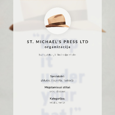 Poster na stenu Držte si to pod hlavičkou! (40. roky 20. storočia) Plagát s vysokým rozlíšením od St. Michael's Press Ltd.