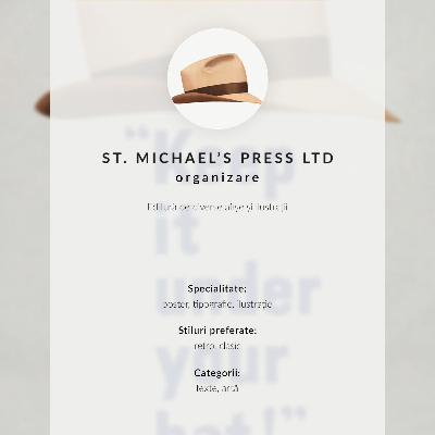 Poster na stenu Držte si to pod hlavičkou! (40. roky 20. storočia) Plagát s vysokým rozlíšením od St. Michael's Press Ltd.