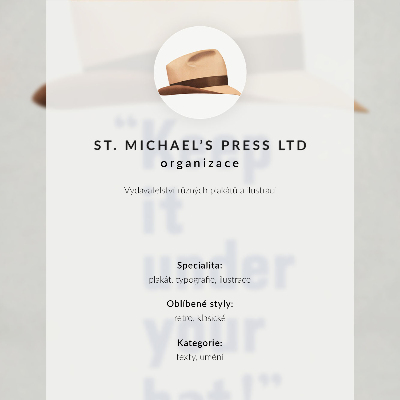 Poster na stenu Držte si to pod hlavičkou! (40. roky 20. storočia) Plagát s vysokým rozlíšením od St. Michael's Press Ltd.