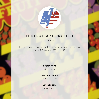Plagát Ovocný obchod (1936) – od Federal Art Project