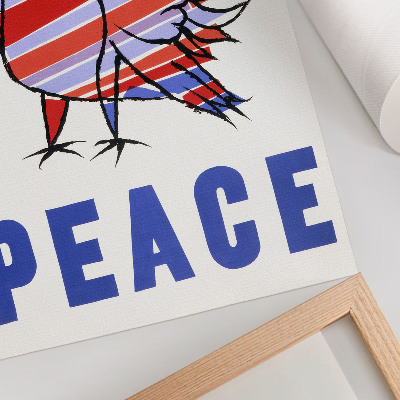 Poster na stenu McCarthy Mier (1968) s vtákom od Bena Shahna