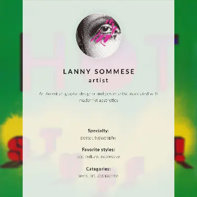 Plagát na stenu Horúce veci! (1985) plagát od Lannyho Sommese