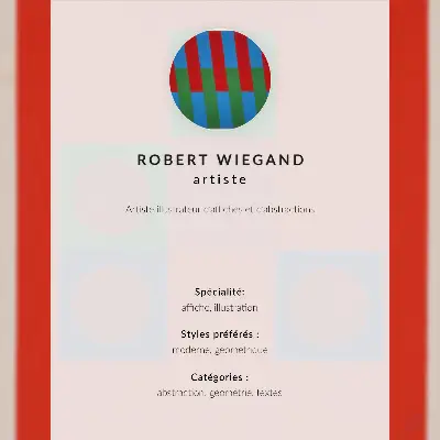Plagát k výstave Roberta Wieganda (1965) plagát do obývačky