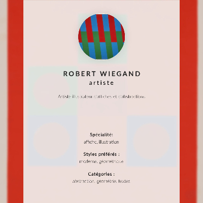 Plagát do obývačky Plagát k výstave Roberta Wieganda (1965)