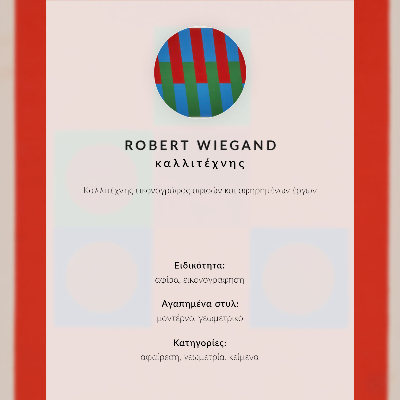 Plagát do obývačky Plagát k výstave Roberta Wieganda (1965)