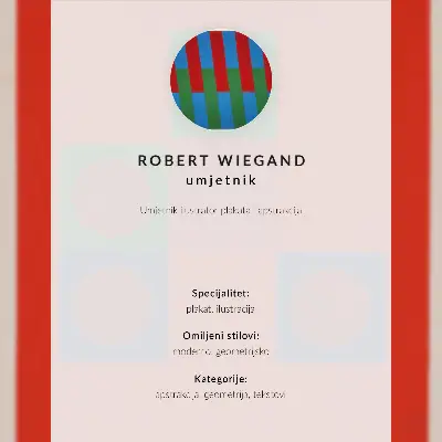 Plagát k výstave Roberta Wieganda (1965) plagát do obývačky