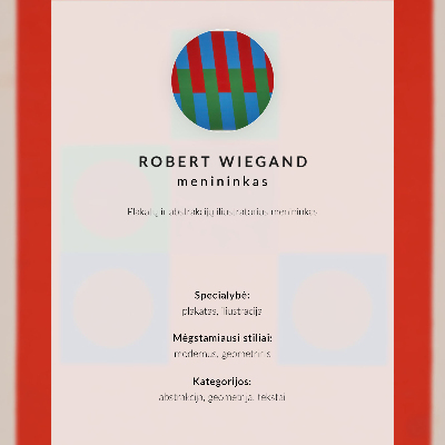 Plagát do obývačky Plagát k výstave Roberta Wieganda (1965)