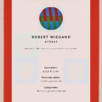 Plagát do obývačky Plagát k výstave Roberta Wieganda (1965)