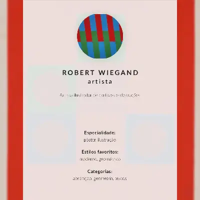 Plagát k výstave Roberta Wieganda (1965) plagát do obývačky