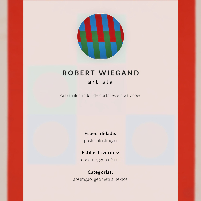 Plagát do obývačky Plagát k výstave Roberta Wieganda (1965)