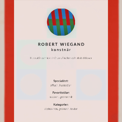 Plagát do obývačky Plagát k výstave Roberta Wieganda (1965)