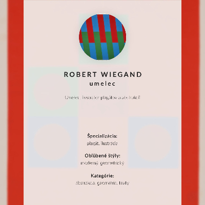 Plagát do obývačky Plagát k výstave Roberta Wieganda (1965)