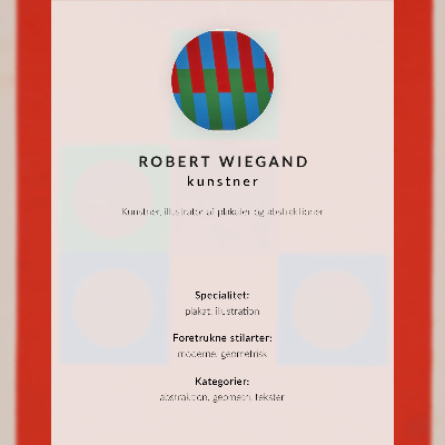 Plagát do obývačky Plagát k výstave Roberta Wieganda (1965)