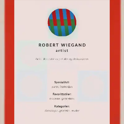 Plagát k výstave Roberta Wieganda (1965) plagát do obývačky